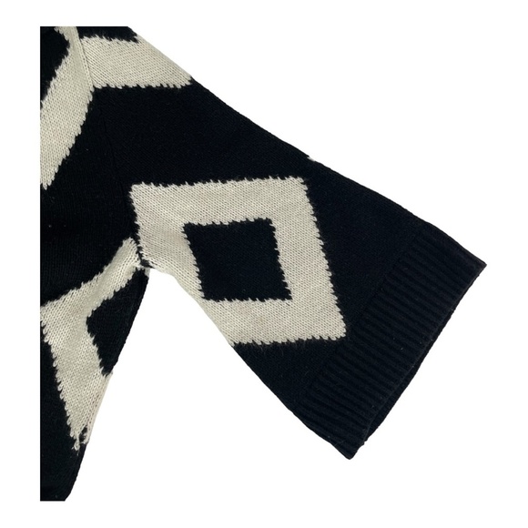 WHBM Cardigan with Diamond Design Cotton Angora Blend‎ Size Small - Picture 6 of 8